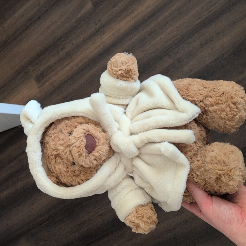 Cute Jellycat Bartholomew Bear 26cm Bathrobe Plush Toy Great Holiday and it's a